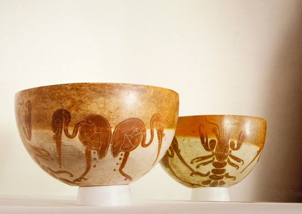 Schale mit Wasser-Motiven, Vera Cruz von Pre Columbian Pre Columbian