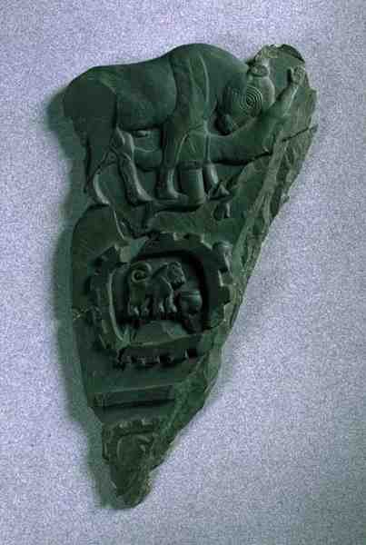 Die Stierpalette, aus Abydos, ca. 3300-3100 v. Chr. von Predynastic Period Egyptian
