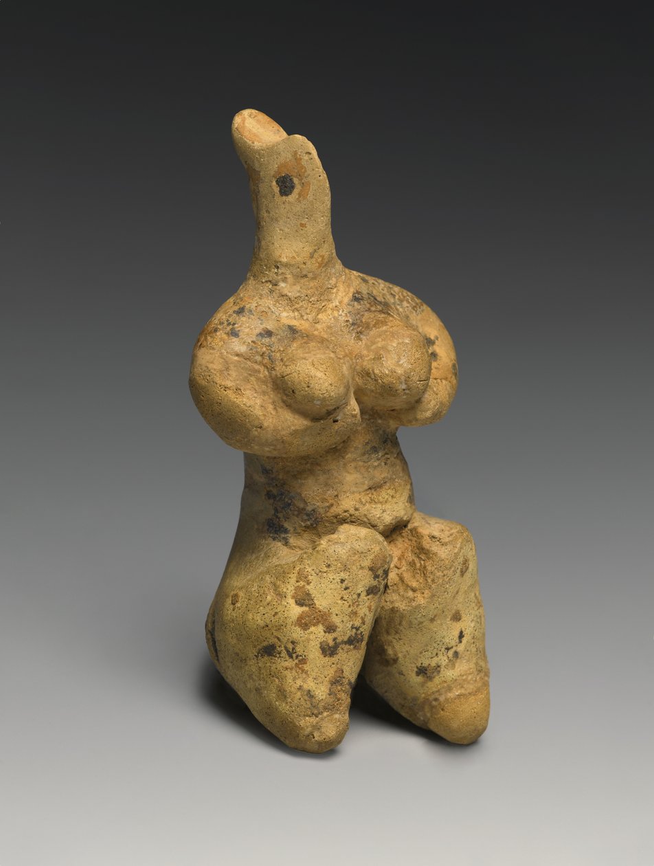 Weibliche Figurine, spätes fünftes Jahrtausend von Prehistoric