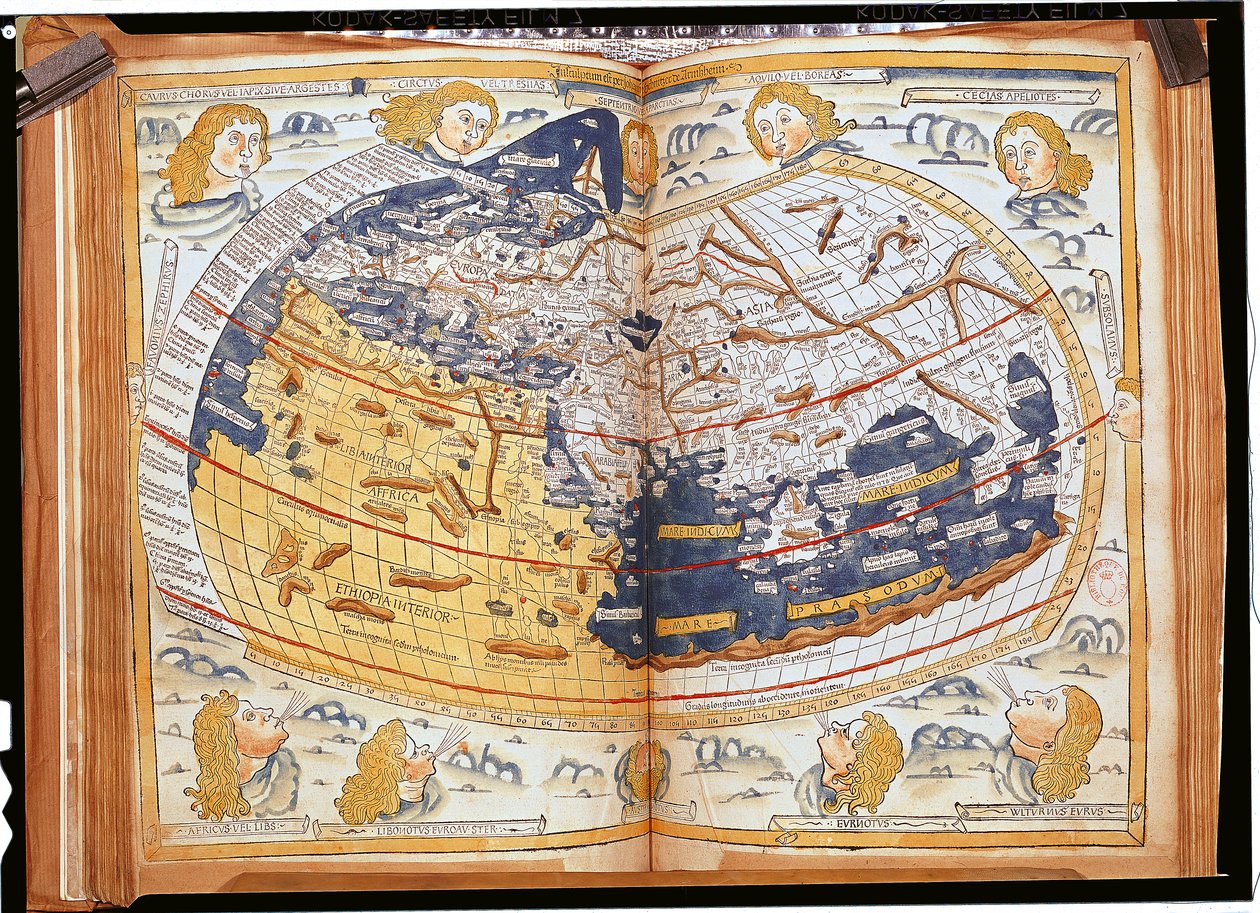 Weltkarte, 1486 von Ptolemy