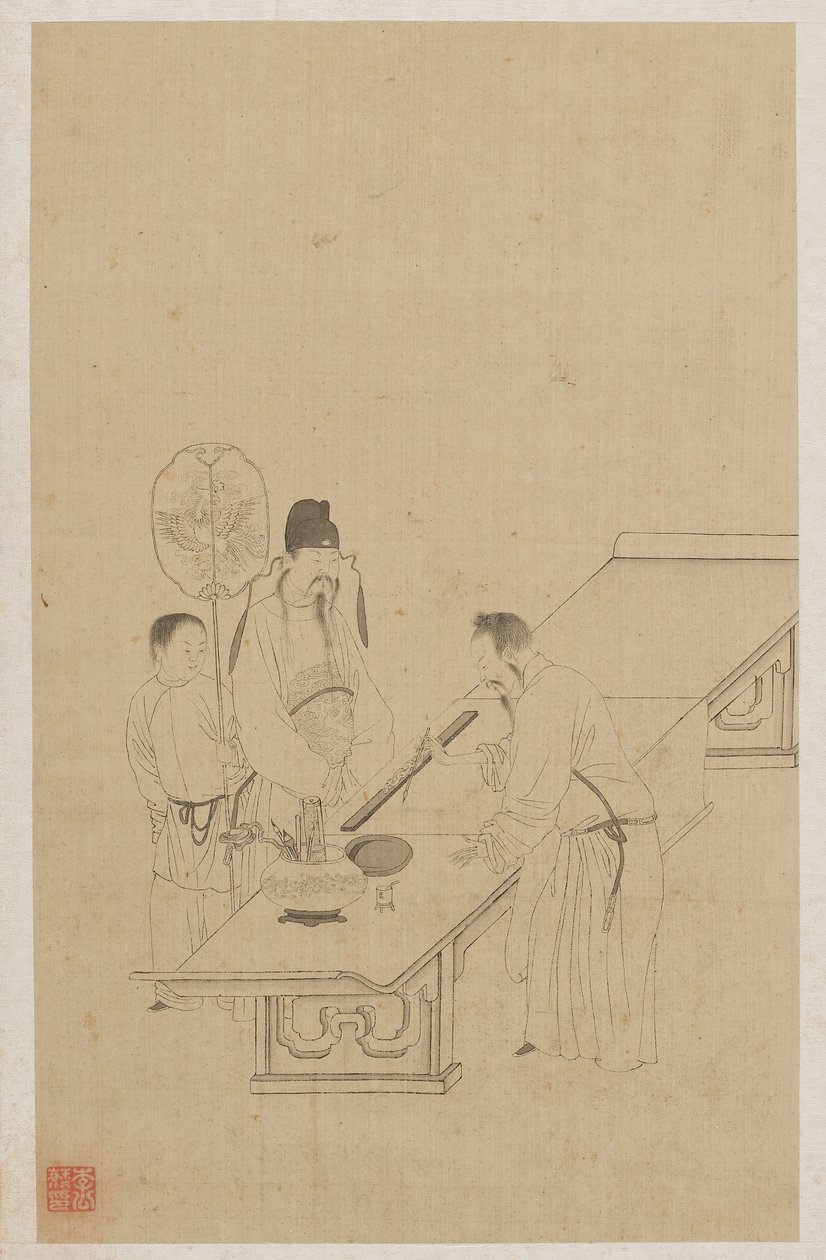 Figuren von Qing Dynasty Chinese School
