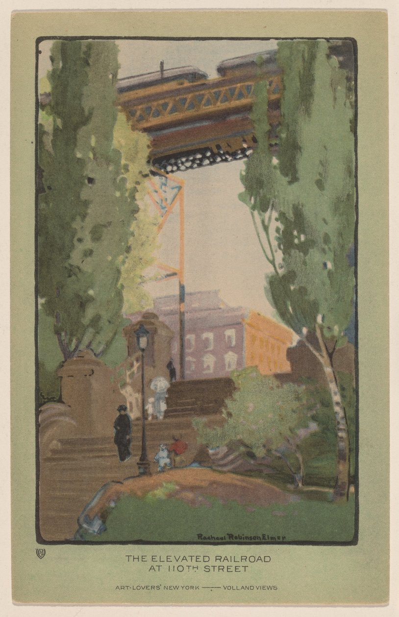 Die Hochbahn an der 110. Straße von Rachael Robinson Elmer