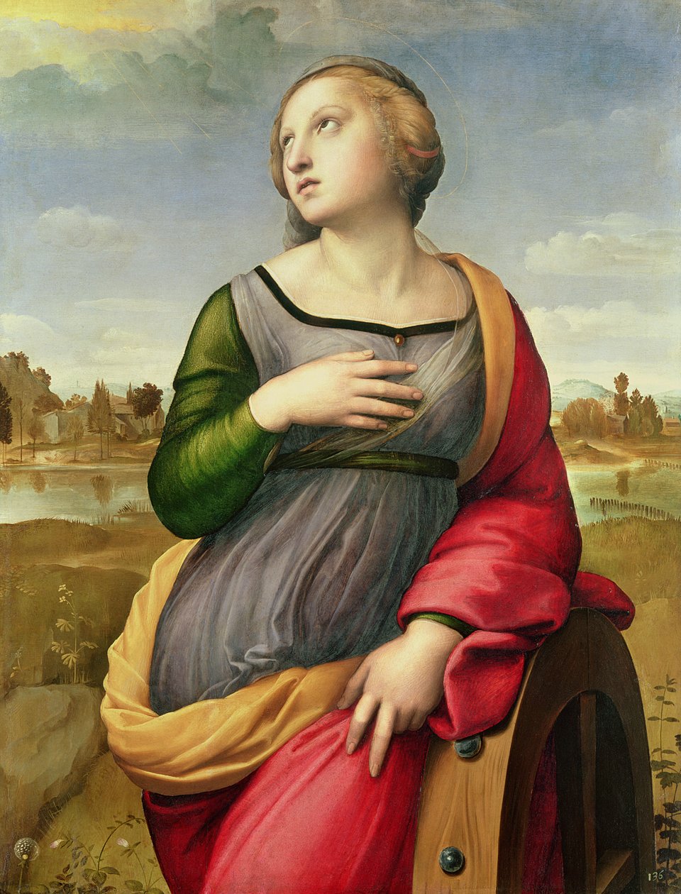St. Katharina von Alexandria, 1507-8 von Raffaello Sanzio Raphael