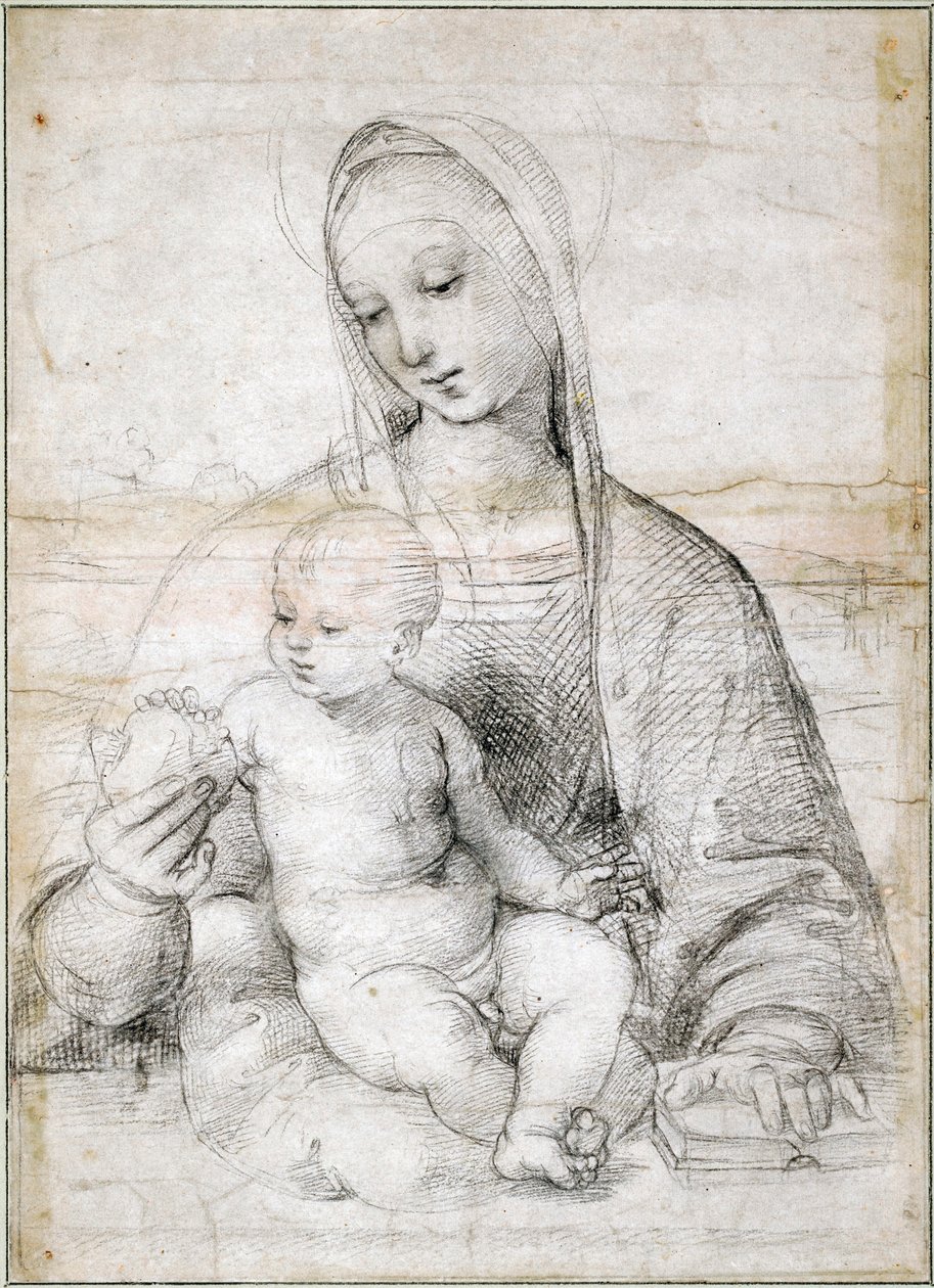 Madonna mit dem Granatapfel, ca. 1504 von Raffaello Sanzio Raphael