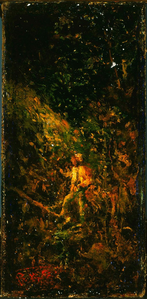 Figur in einer Landschaft von Ralph Albert Blakelock