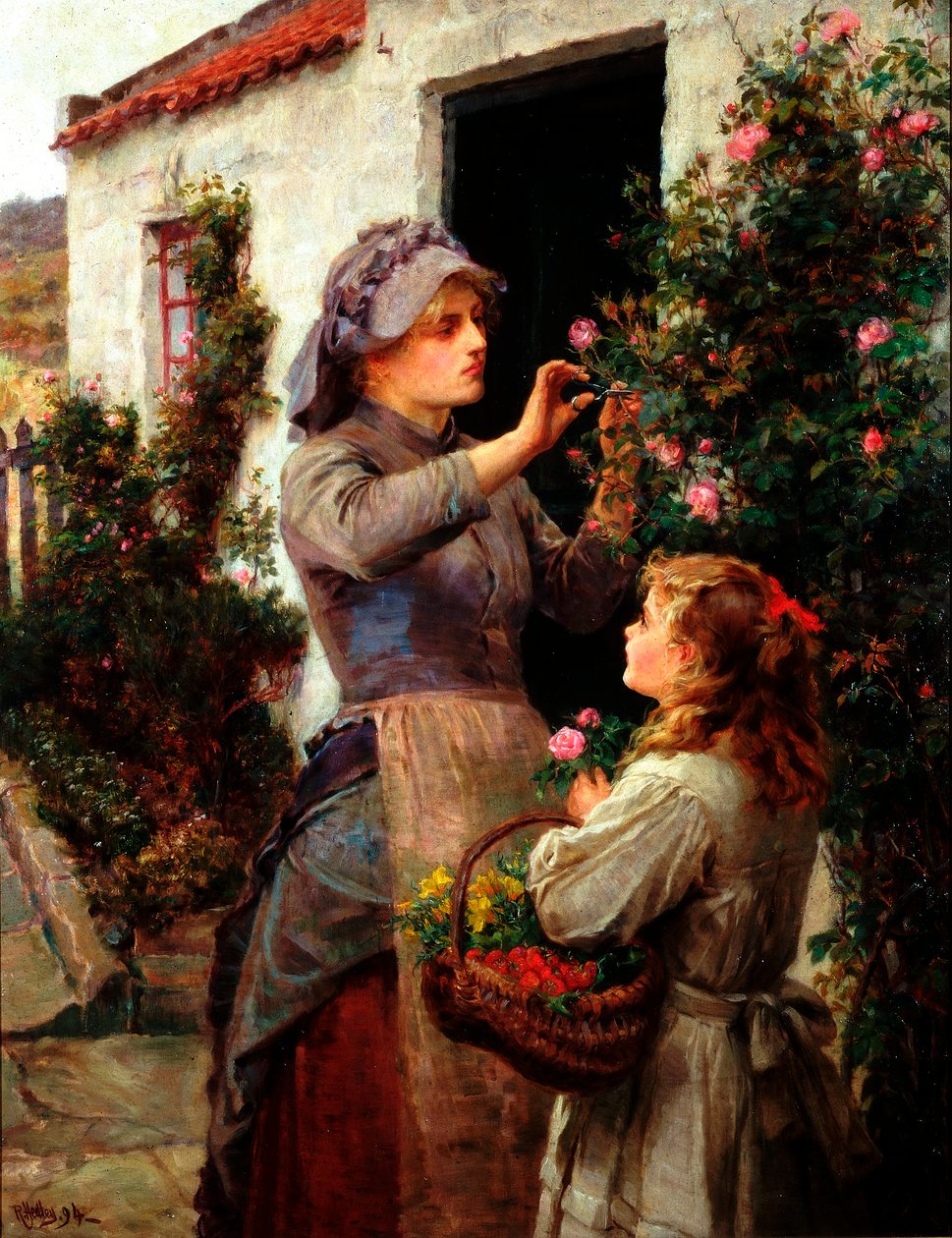 Rosen für den Kranken, 1894 von Ralph Hedley