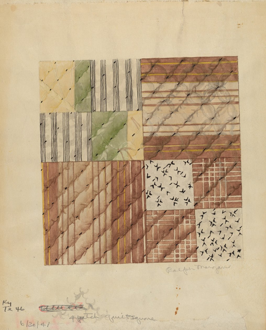 Quilt-Quadrat von Ralph N. Morgan