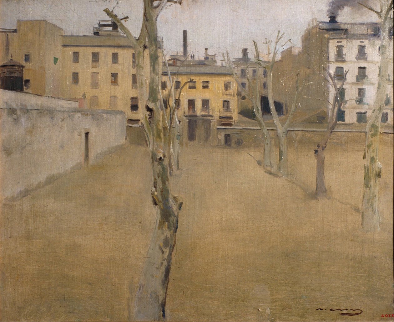 Innenhof des alten Gefängnisses von Barcelona von Ramón Casas