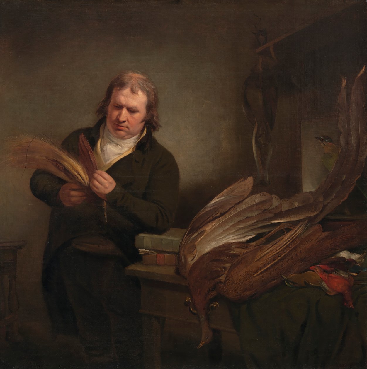 Ein Ornithologe, möglicherweise John Latham von Ramsay Richard Reinagle