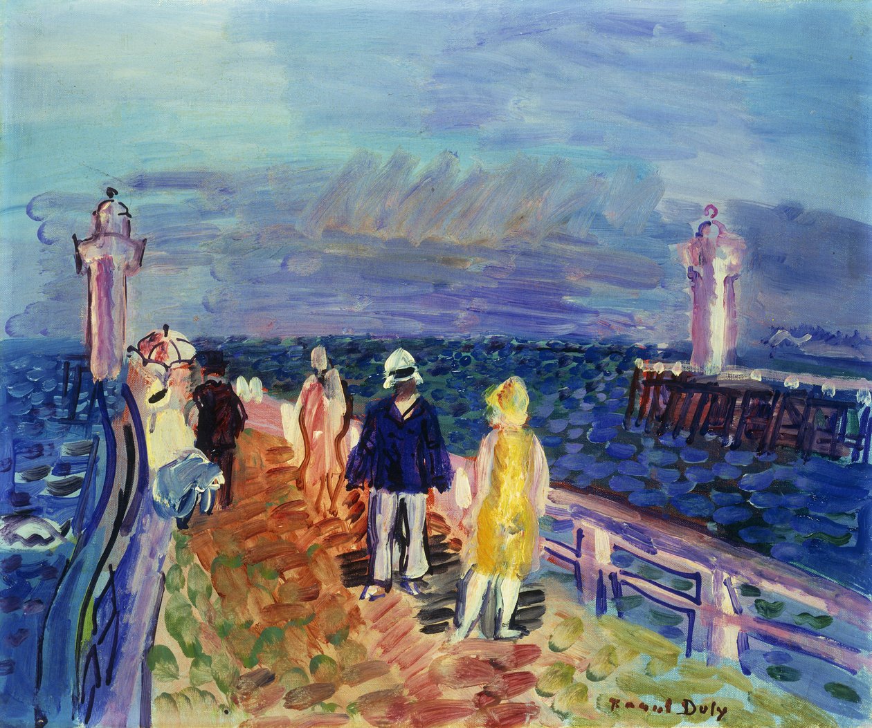 Les Jetees de Trouville-Deauville von Raoul Dufy