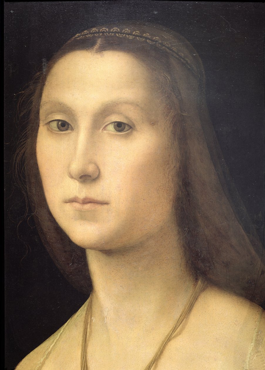 Porträt einer Frau (La Muta), 1507 (Detail) von Raffaello Sanzio Raphael