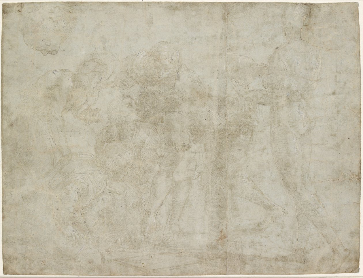 Recto: Euklid unterrichtet seine Schüler, WA1846.194 von Raffaello Sanzio Raphael
