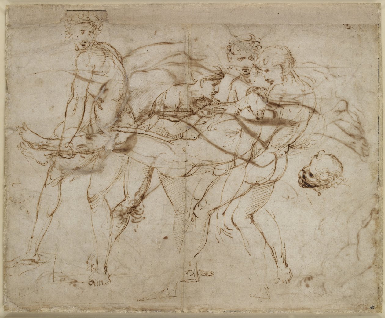 Recto: Der Tod von Meleager oder der Tod von Adonis, WA1846.180 von Raffaello Sanzio Raphael