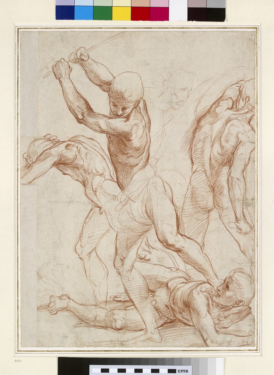 Kampf nackter Männer von Raffaello Sanzio Raphael