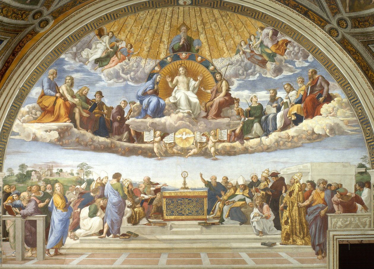 Disputation über das Allerheiligste Sakrament von Raphael