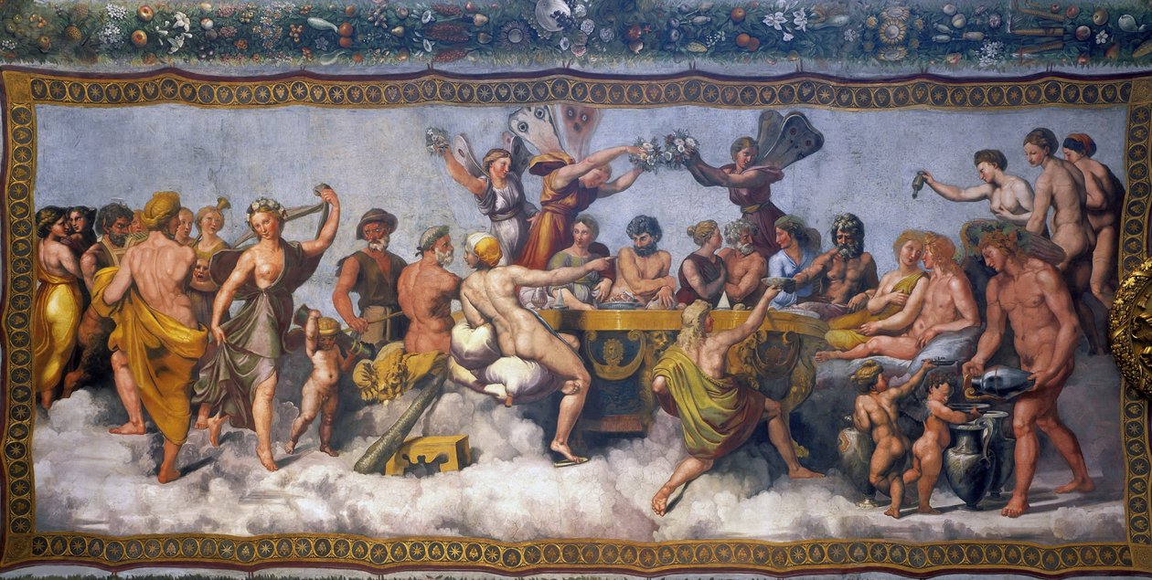 Hochzeitsbankett von Amor und Psyche von Raphael