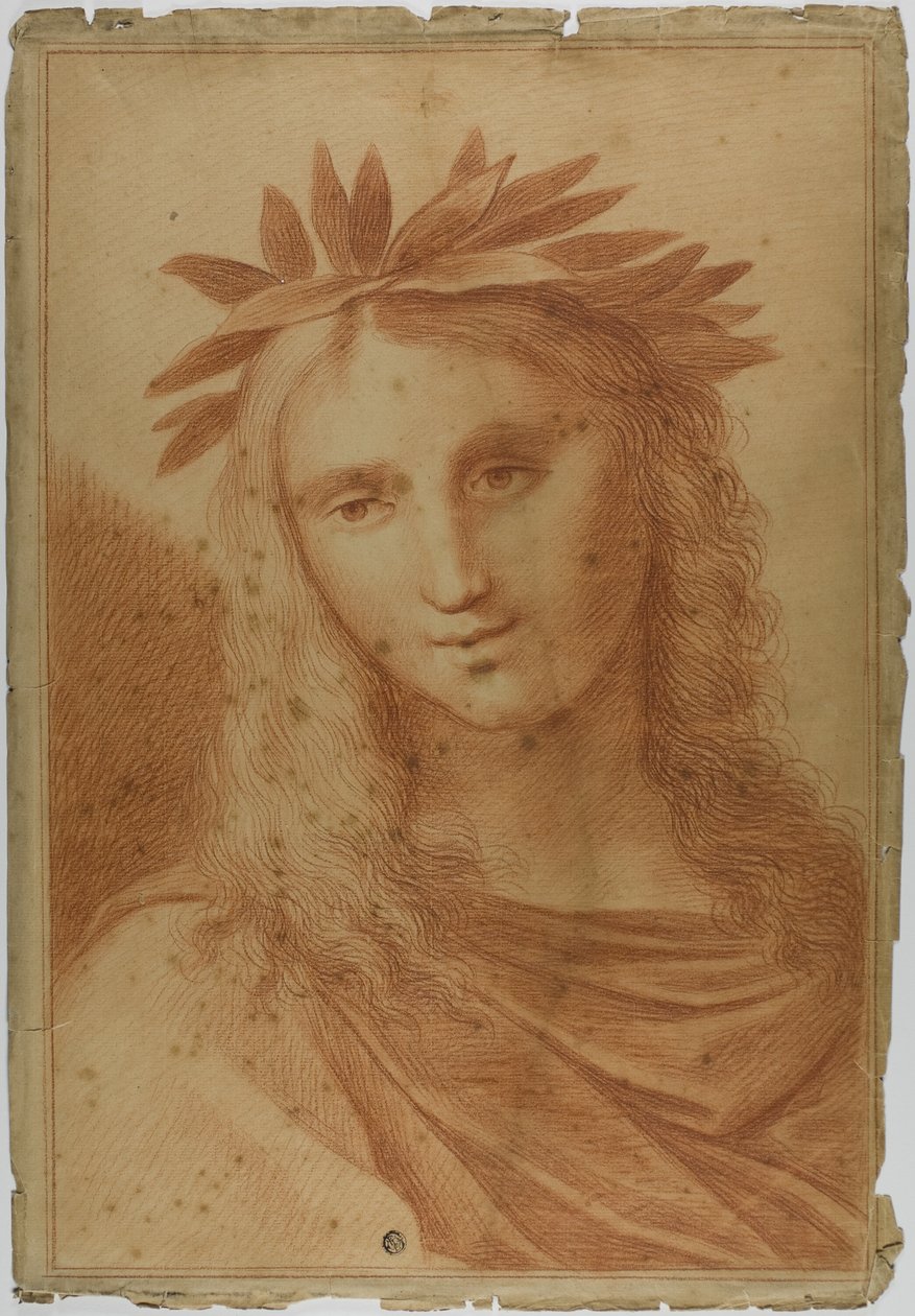 Frau mit Lorbeerkranz von Raphael