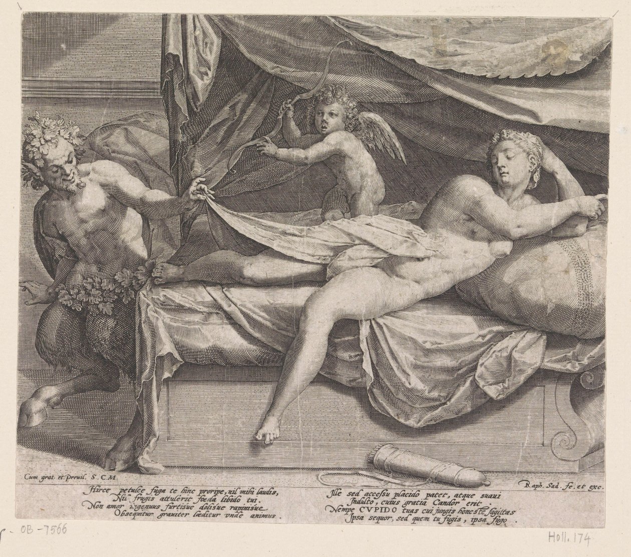 Jupiter und Antiope von Raphaël Sadeler (I)