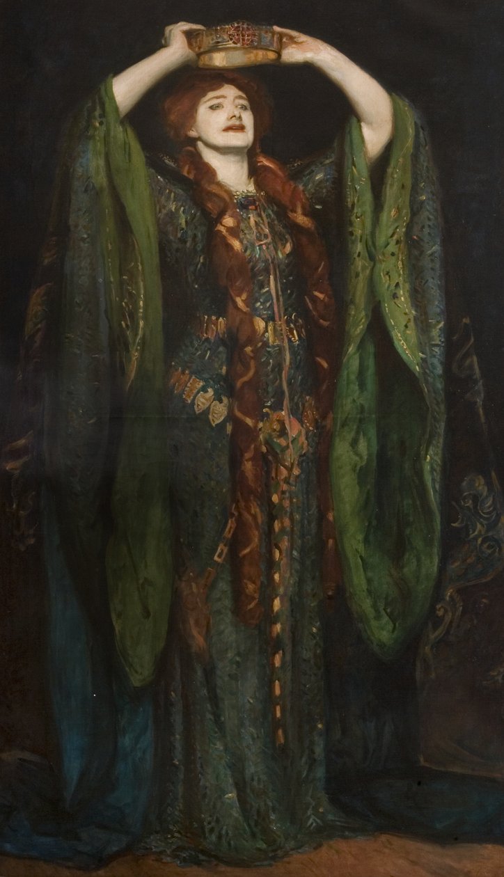 Dame Ellen Terry (1847-1928) als Lady Macbeth, nach einem Gemälde von John Singer Sargent (1856-1925) 1896 von Reginald Grenville Eves