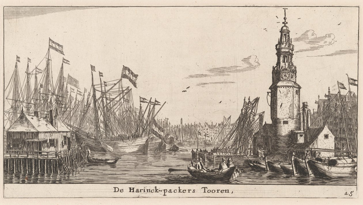 Der Haringpakkers-Turm in Amsterdam von Reinier Nooms, called Zeeman