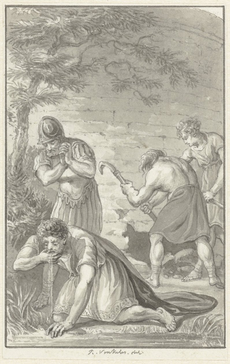 Die Demütigung von Nero von Reinier Vinkeles (I)