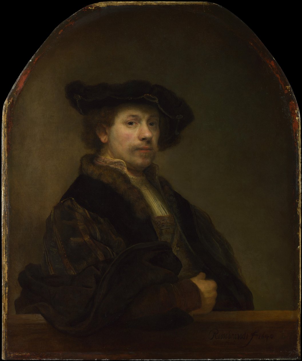 Selbstporträt im Alter von 34 Jahren von Rembrandt van Rijn