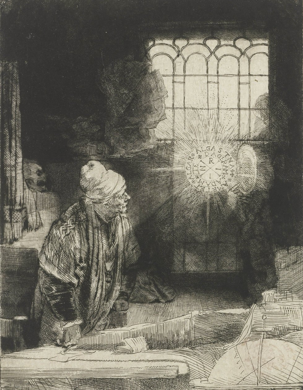 Ein Gelehrter in seinem Arbeitszimmer von Rembrandt van Rijn