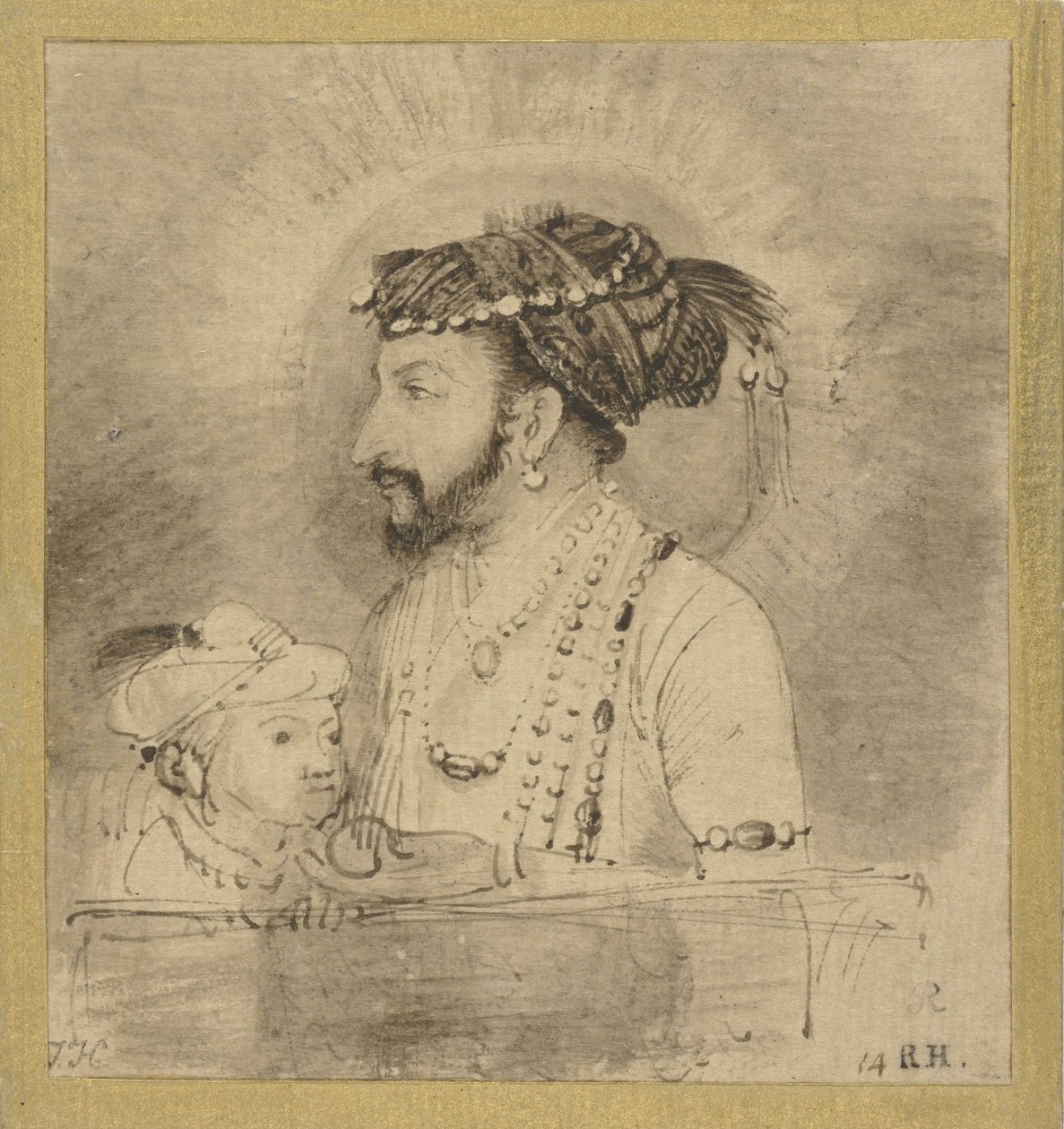 Shah Jahan und sein Sohn, ca. 1656-58 von Rembrandt van Rijn