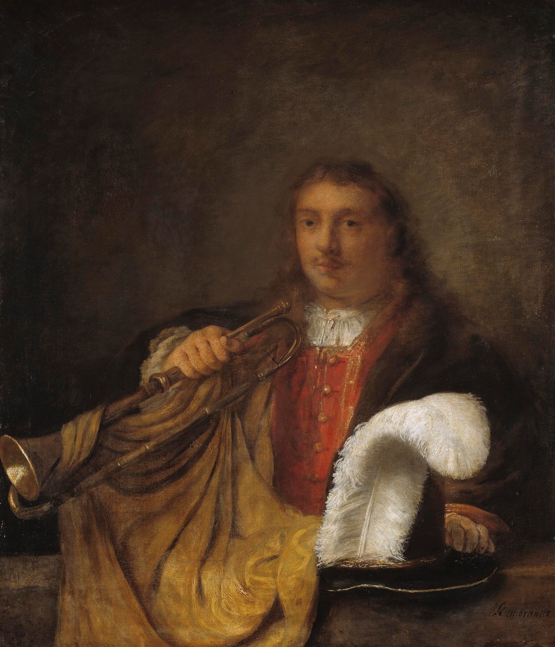 Trompeter von Rembrandt Harmensz. van Rijn style of Rembrandt Harmensz. van Rijn style of