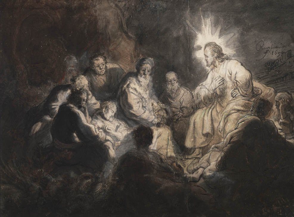 Christus und seine Jünger im Garten Gethsemane von Rembrandt van Rijn