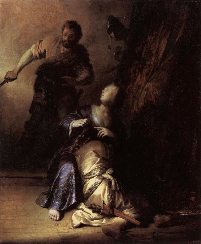 Samson und Delilah von Rembrandt van Rijn