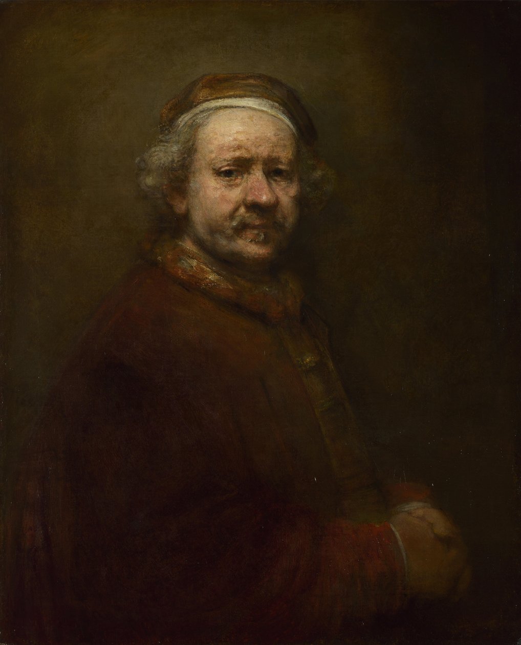 Selbstporträt im Alter von 63 Jahren, 1669 von Rembrandt van Rijn