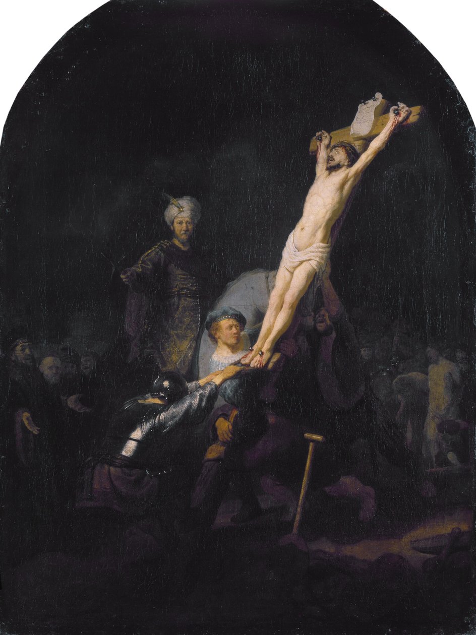 Die Kreuzaufrichtung von Rembrandt van Rijn