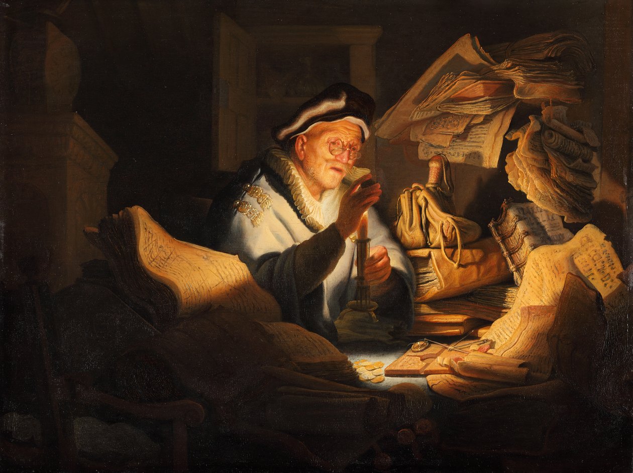 Der Geldwechsler von Rembrandt