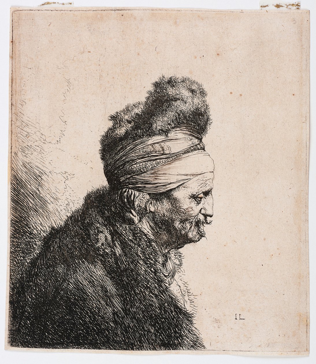 Dritter östlicher Kopf von Rembrandt Harmensz. van Rijn