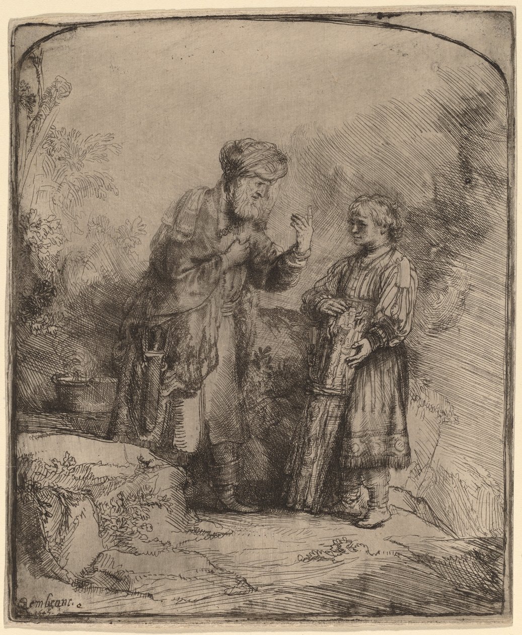 Abraham und Isaak von Rembrandt van Rijn