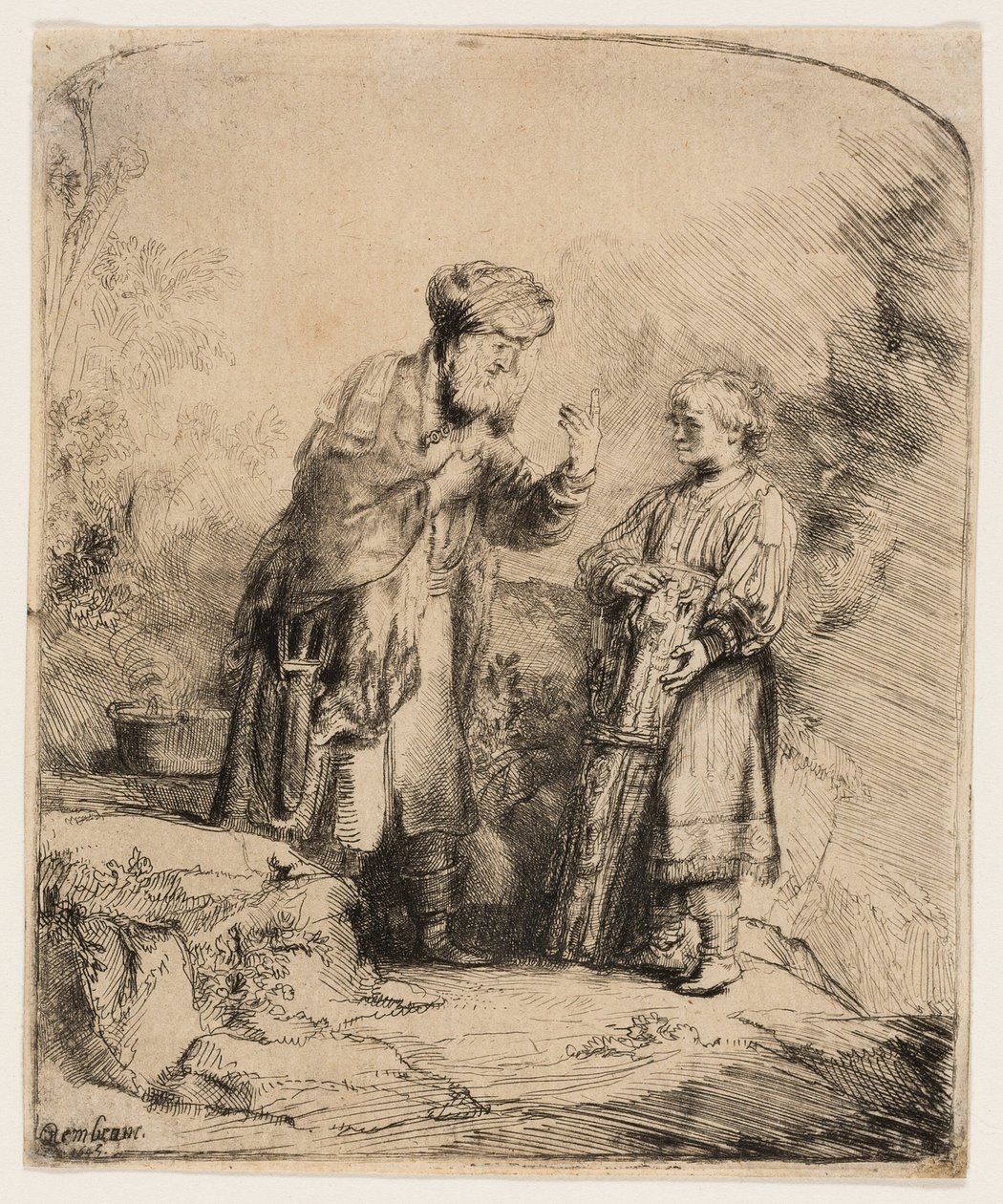 Abraham und Isaak von Rembrandt van Rijn