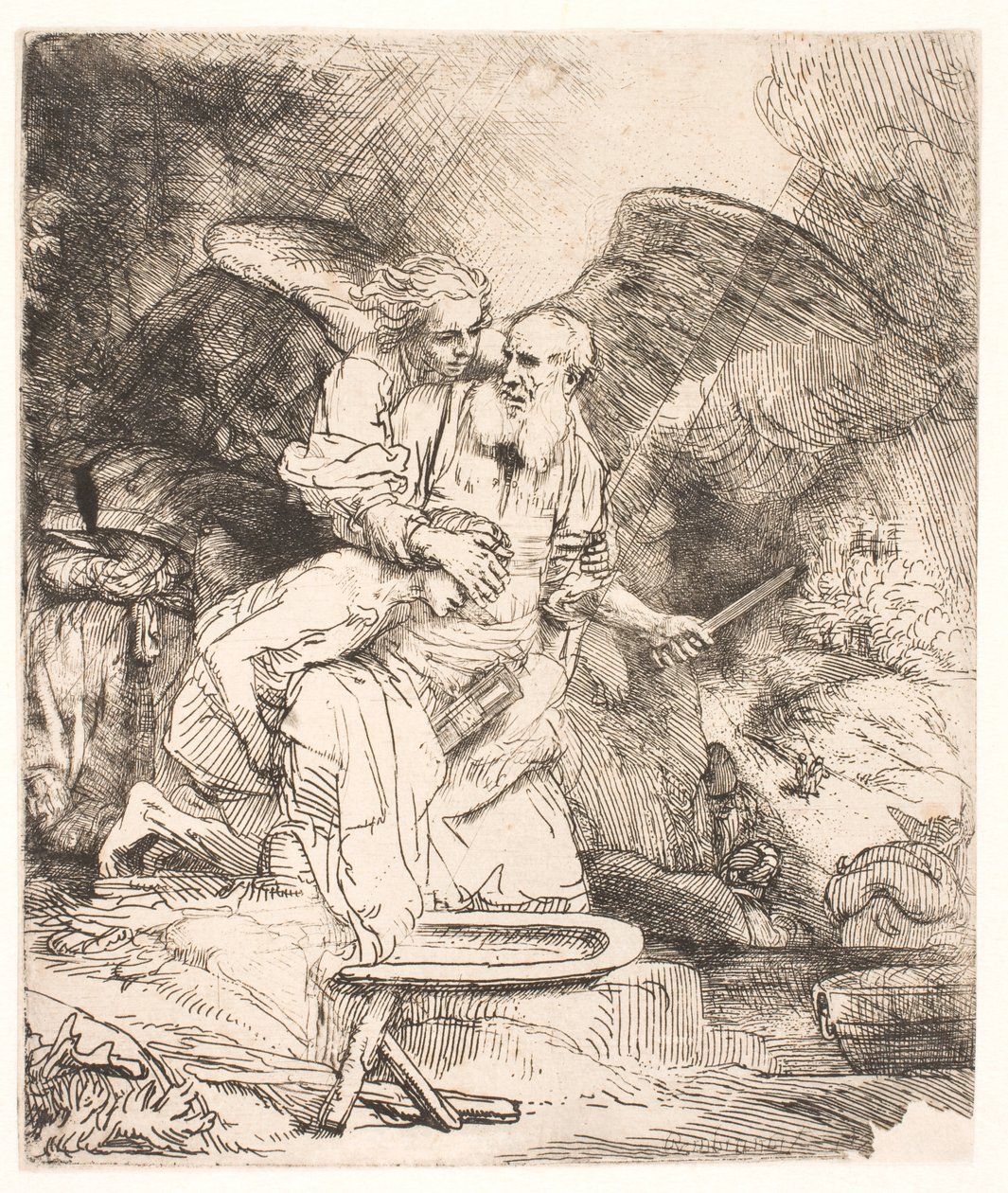 Abrahams Opfer von Rembrandt van Rijn