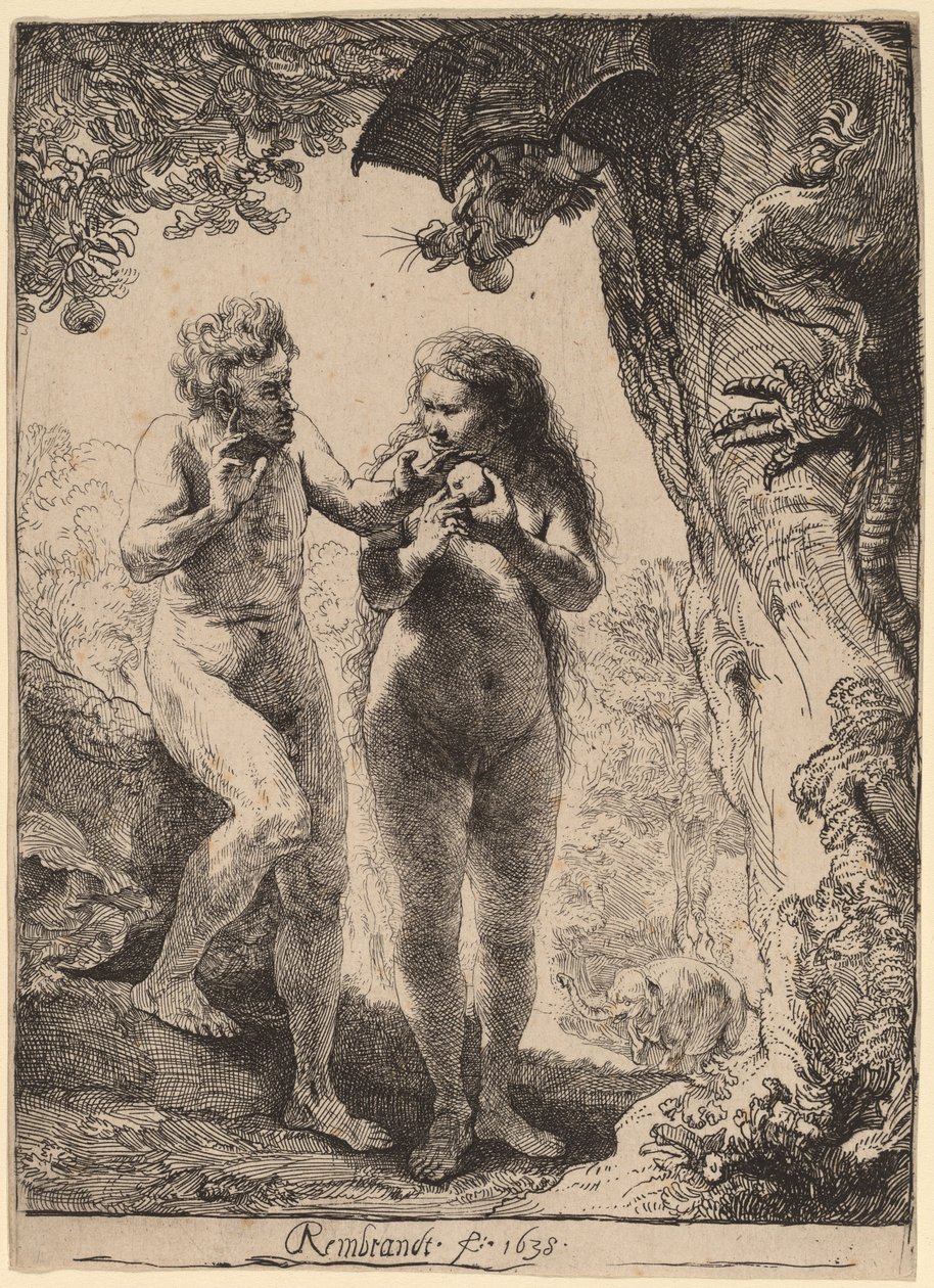 Adam und Eva von Rembrandt van Rijn