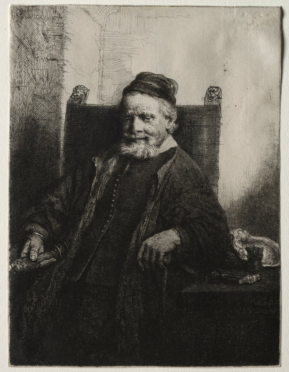 Jan Lutma, Goldschmied, 1656 von Rembrandt van Rijn
