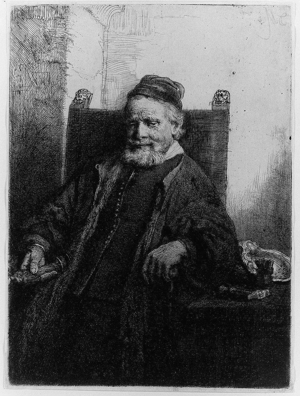 Jan Lutma, Goldschmied, 1656 von Rembrandt van Rijn