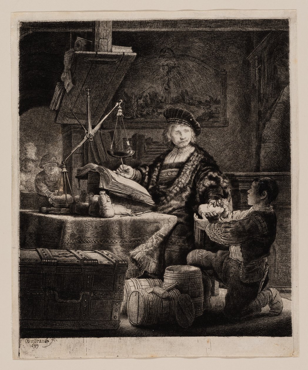 Jan Uytenbogaert, Der Goldwäger von Rembrandt van Rijn