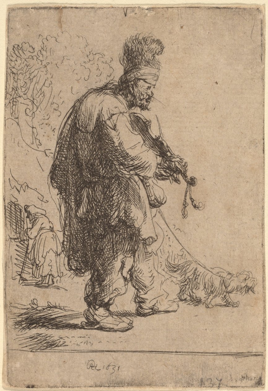 Der blinde Geiger von Rembrandt van Rijn