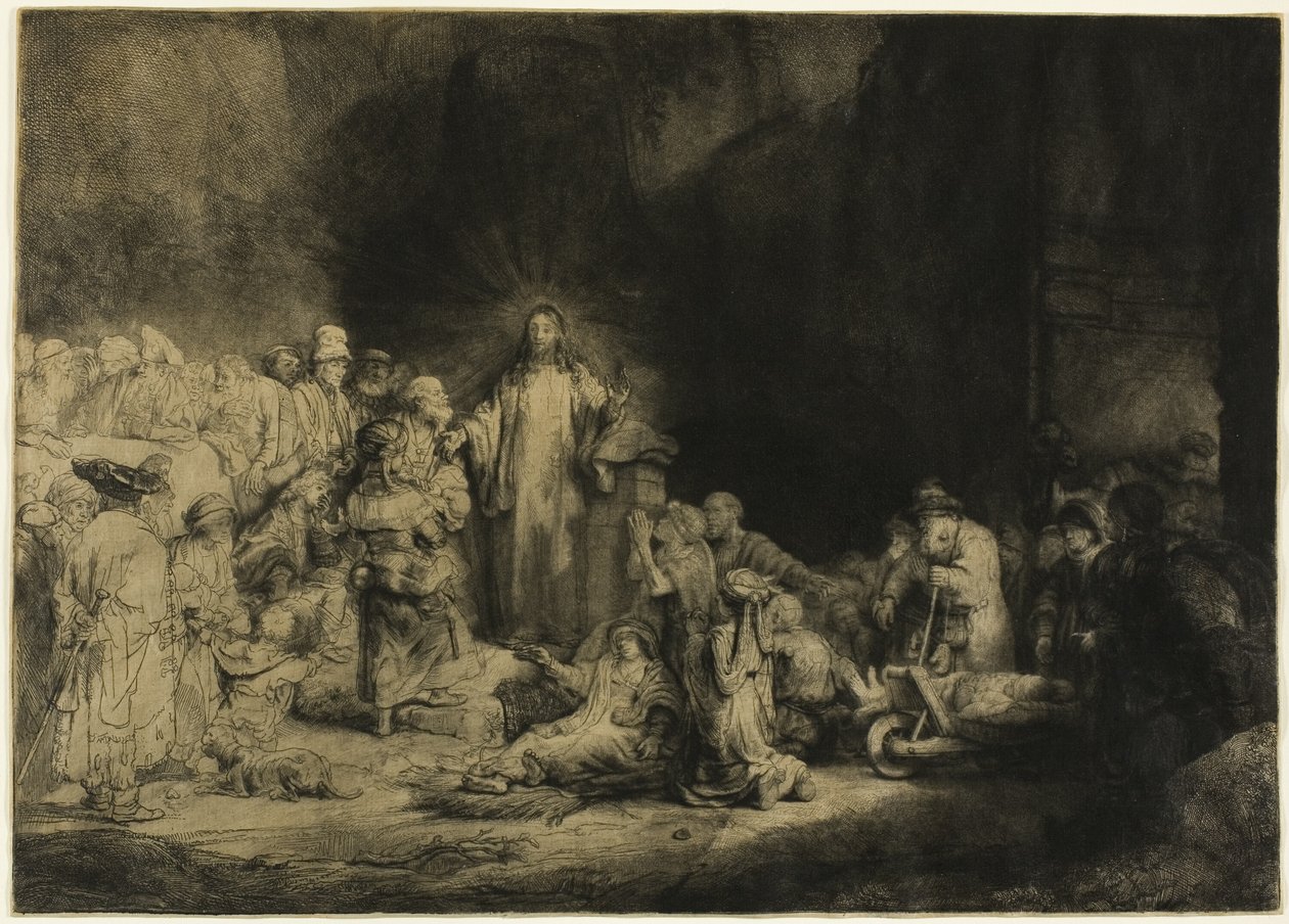 Der Hundertguldenblatt von Rembrandt van Rijn