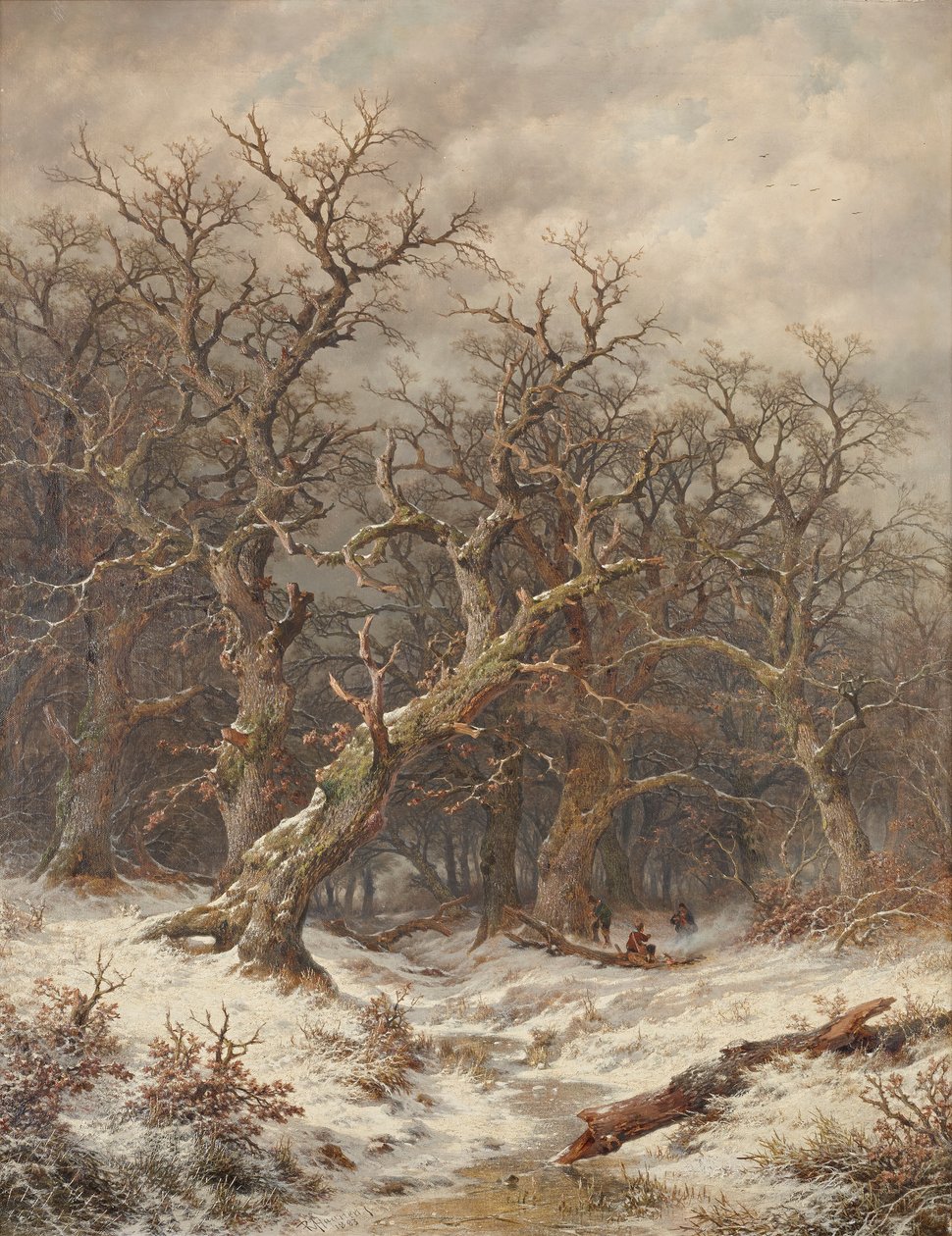 Winterlandschaft (Winterwald) von Remigius Adrianus van Haanen