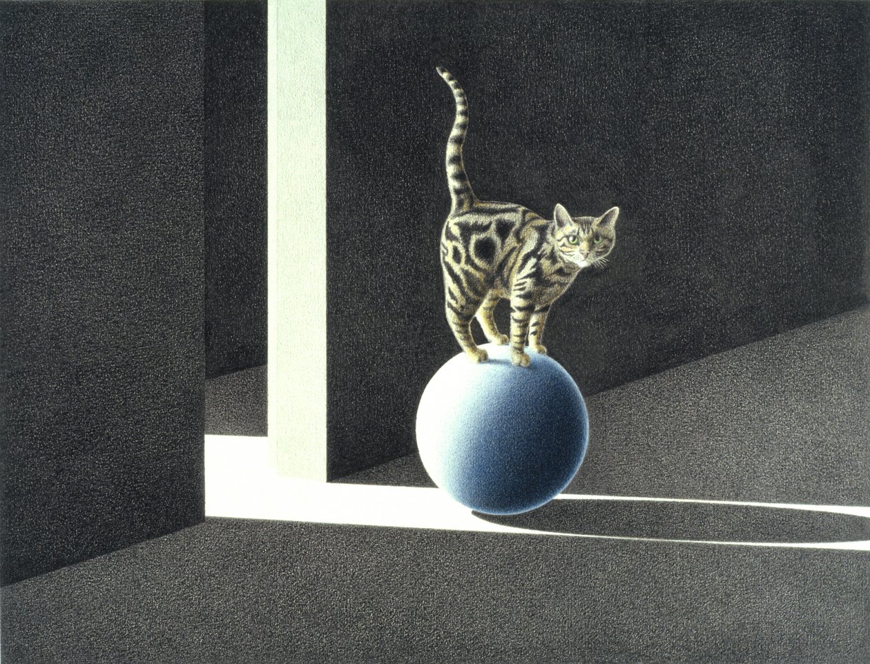 Blauer Ball von Rene Boin