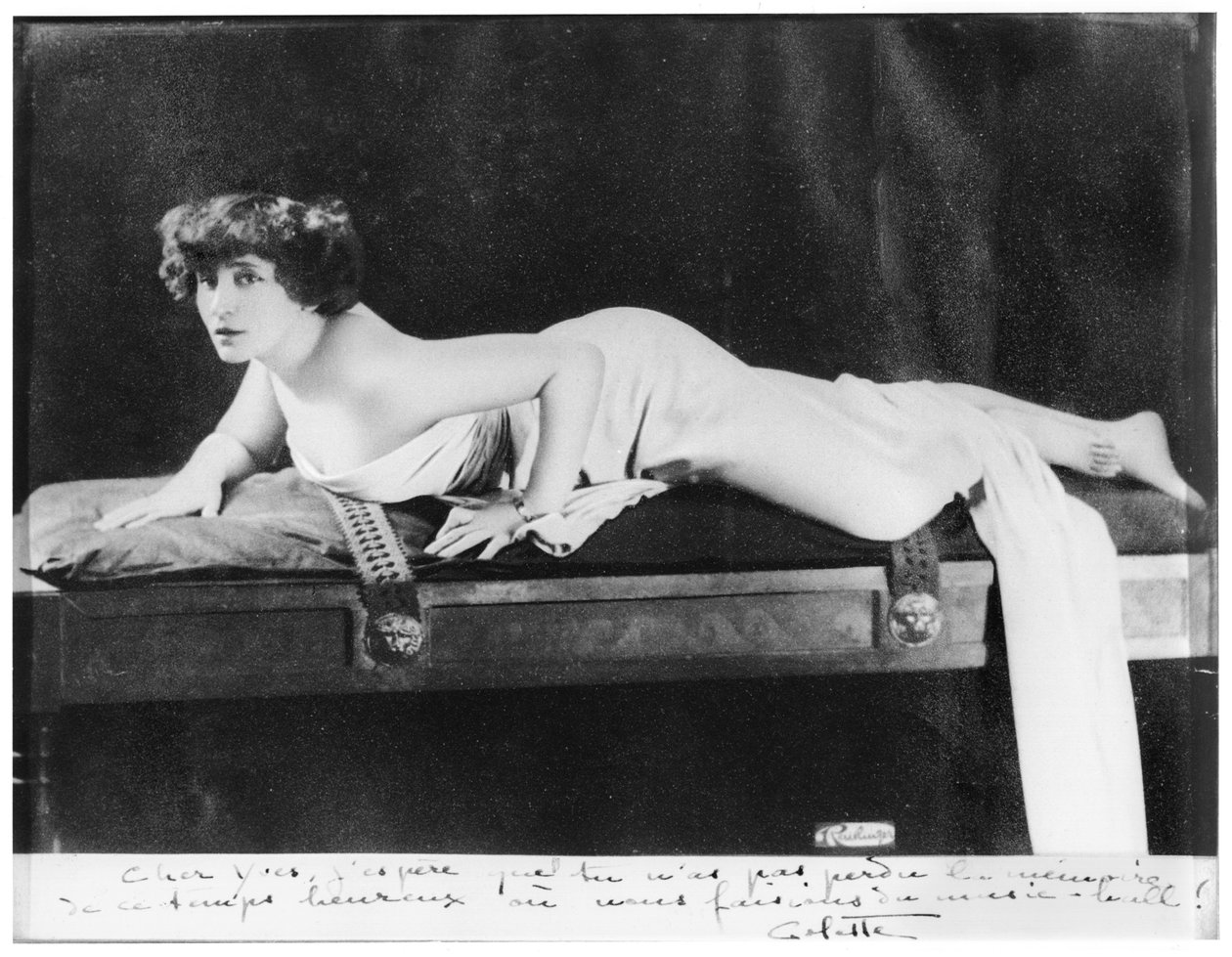 Colette (1873-1954) posiert, 1909 von Reutlinger Studio