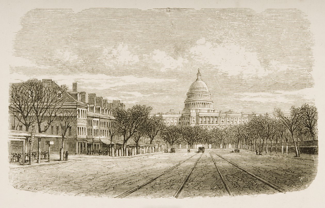 Das Kapitolgebäude, Washington DC, ca. 1880 von Reverend Samuel Manning