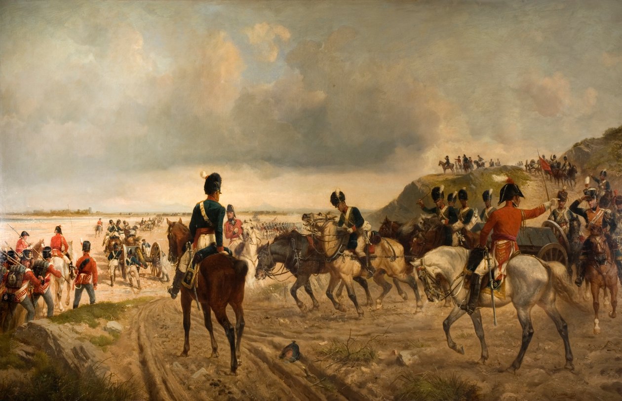 Der Übergang des Bidossoa, 1886 von Richard Beavis