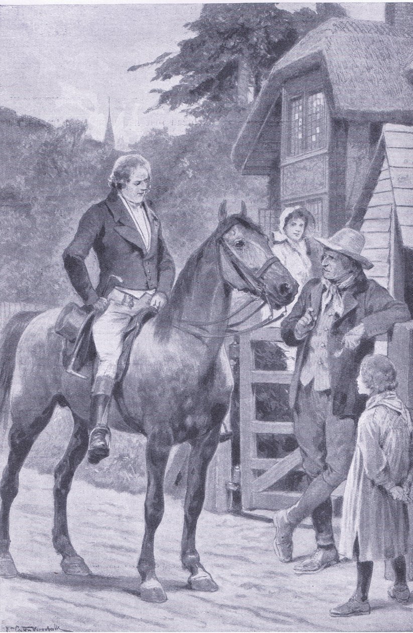 Cobbett auf seinem Pferd, Illustration aus My Magazine, 1925 von Richard Caton II Woodville